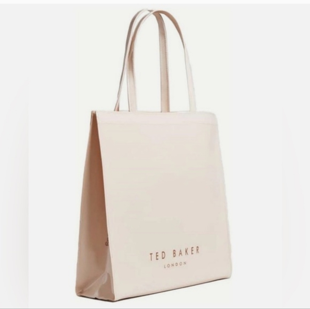 Ted Baker Alacon Plain Bow Large Icon Bag In Light Pink And Cream Color - Picture 2 of 4